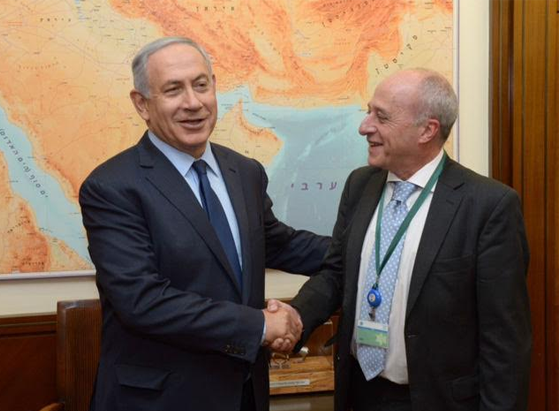 Daniel Berliner y Benjamin Netanyahu