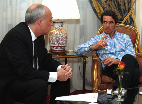 Daniel Berliner y José María Aznar