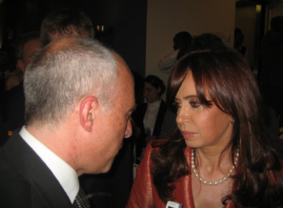 Daniel Berliner y Cristina F. Kirchner